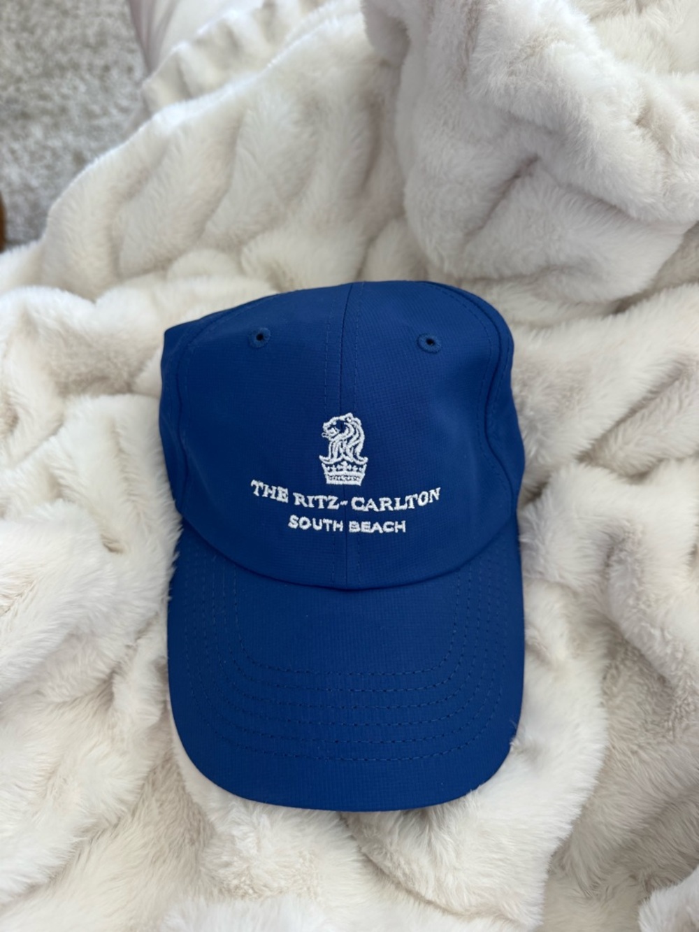 The Ritz-Carlton South Beach Royal Blue Baseball Cap NWOT never worn